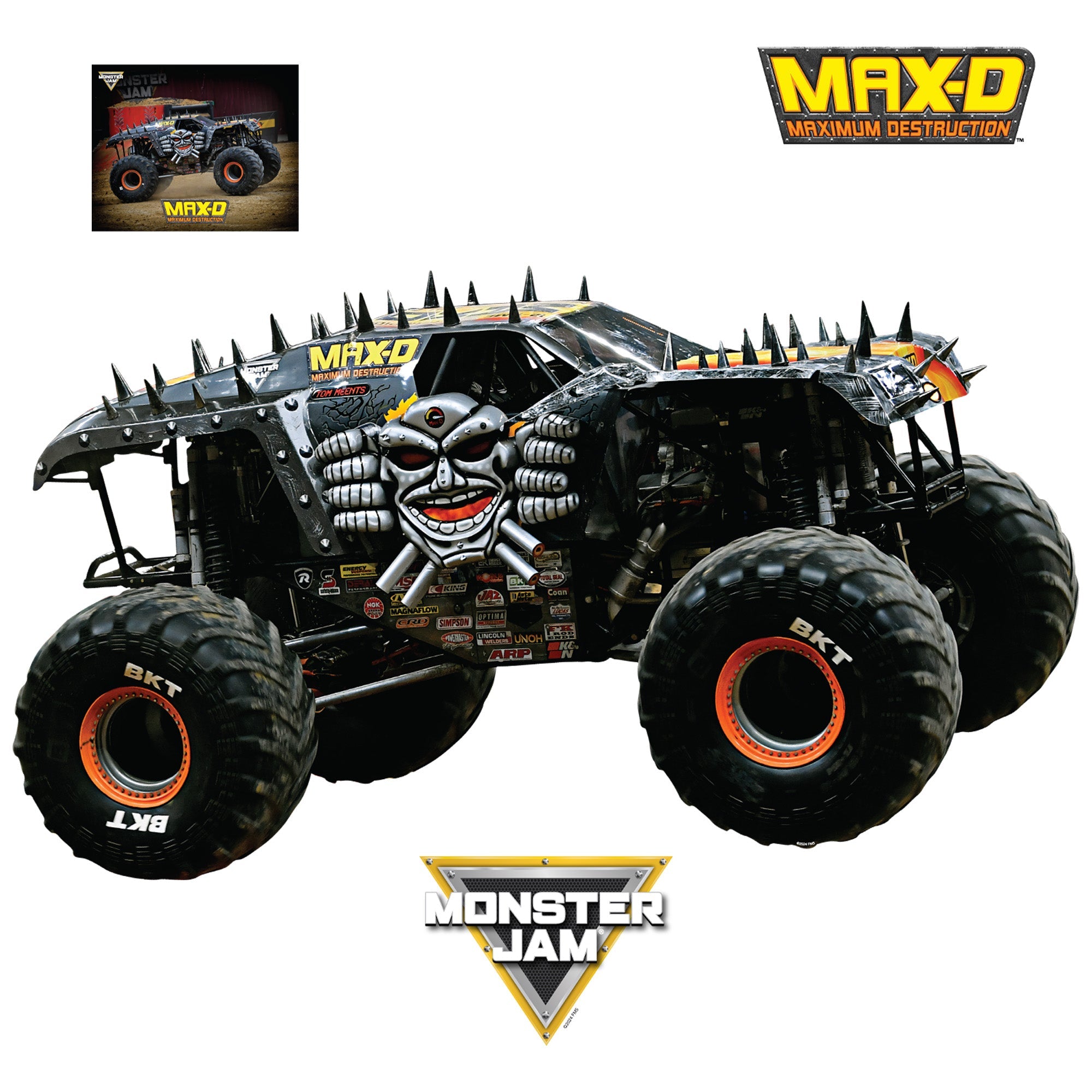 Max-D - Monster Jam - RealBig Collection - Official Monster Jam - Reusable Vinyl Wall Decals