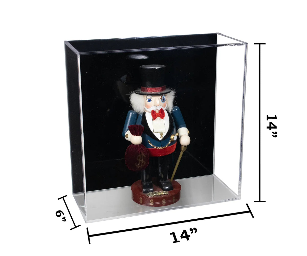Versatile Acrylic Display Case with Slide Back and Size Options