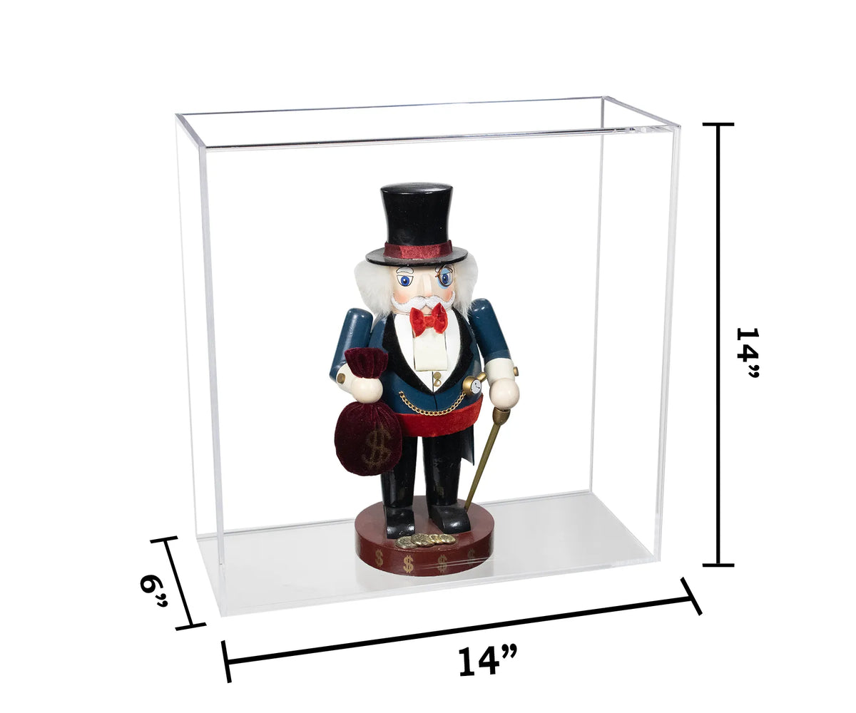 Versatile Acrylic Display Case with Slide Back and Size Options