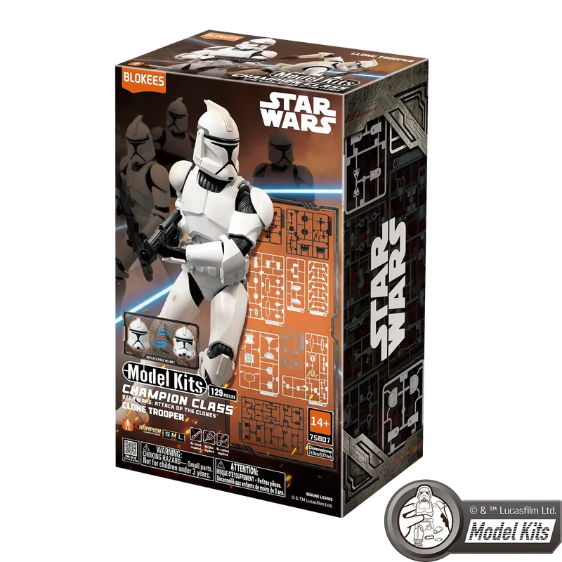 Blokees | Star Wars: Attack of the Clones Champion Class 07 | Clonetrooper Model Kits (Pre-Order)
