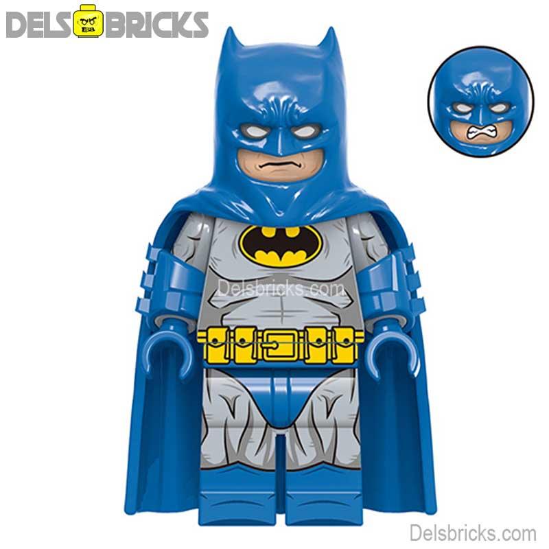 Comic Book Batman Blue/Gray Suit Design Lego Batman Minifigures 8