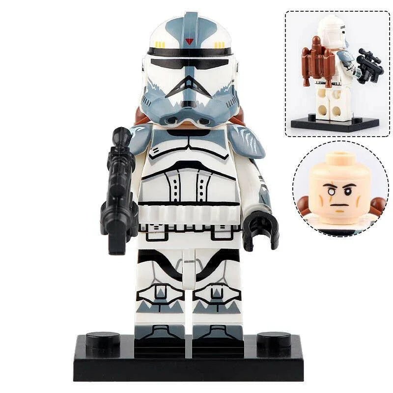 Commander Wolffe Clone trooper Lego Minifigures Custom Toys 3