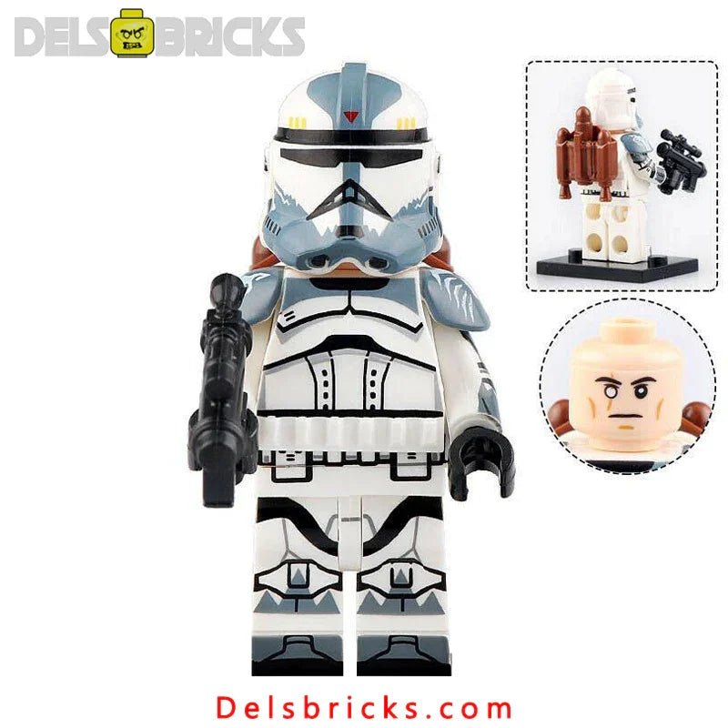 Commander Wolffe Clone trooper Lego Minifigures Custom Toys 3