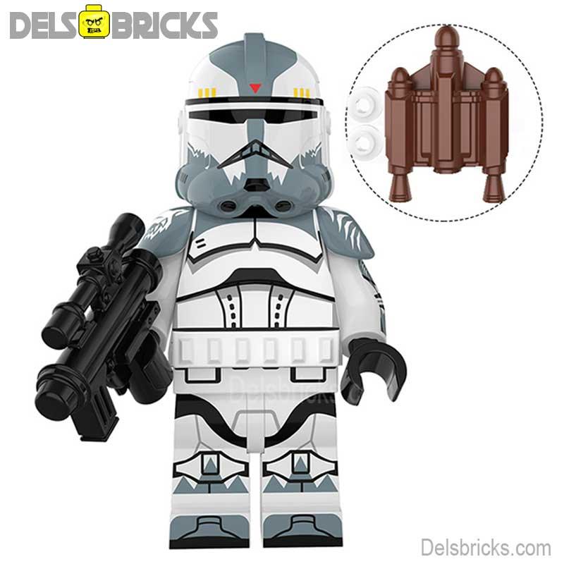 Commander Wolffe Clone trooper Lego Minifigures Custom Toys 3