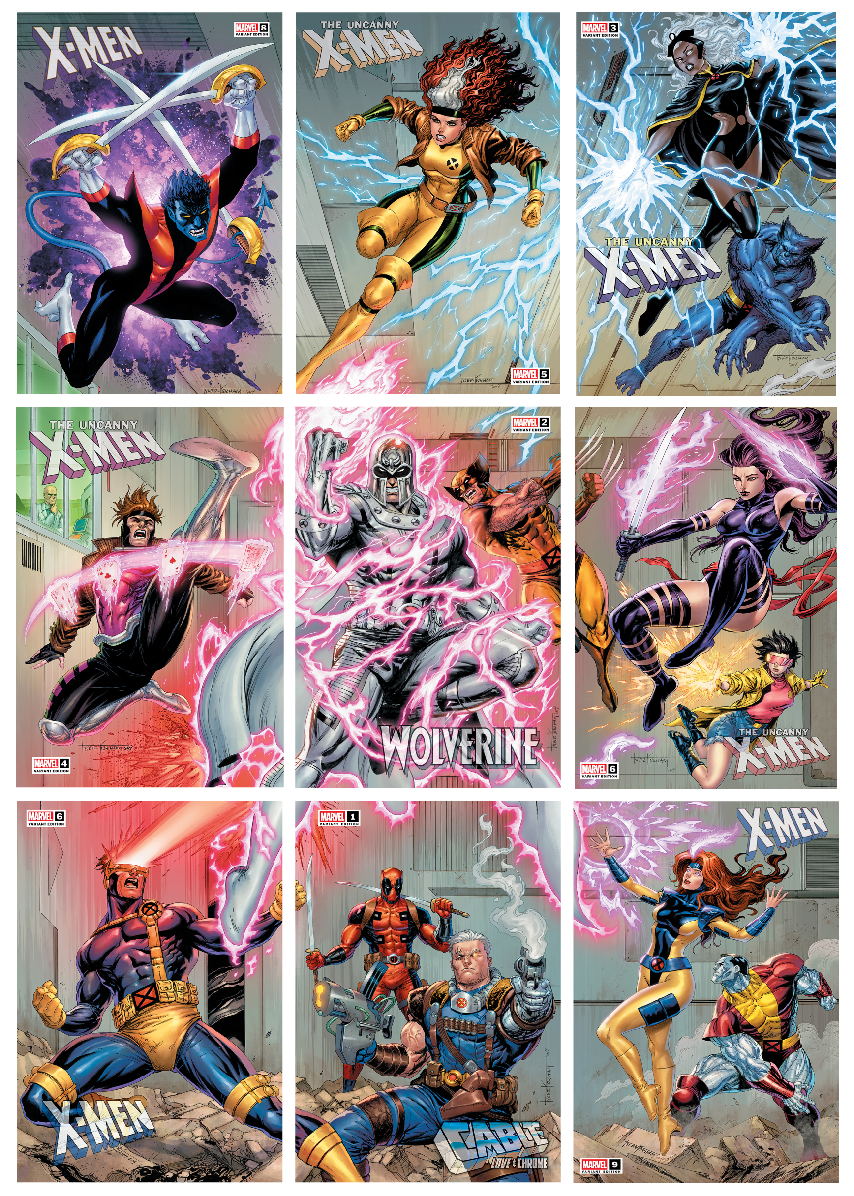 [39 PACK] The X-Men DANGER ROOM COMPLETE Tyler Kirkham Collection [IN STOCK]