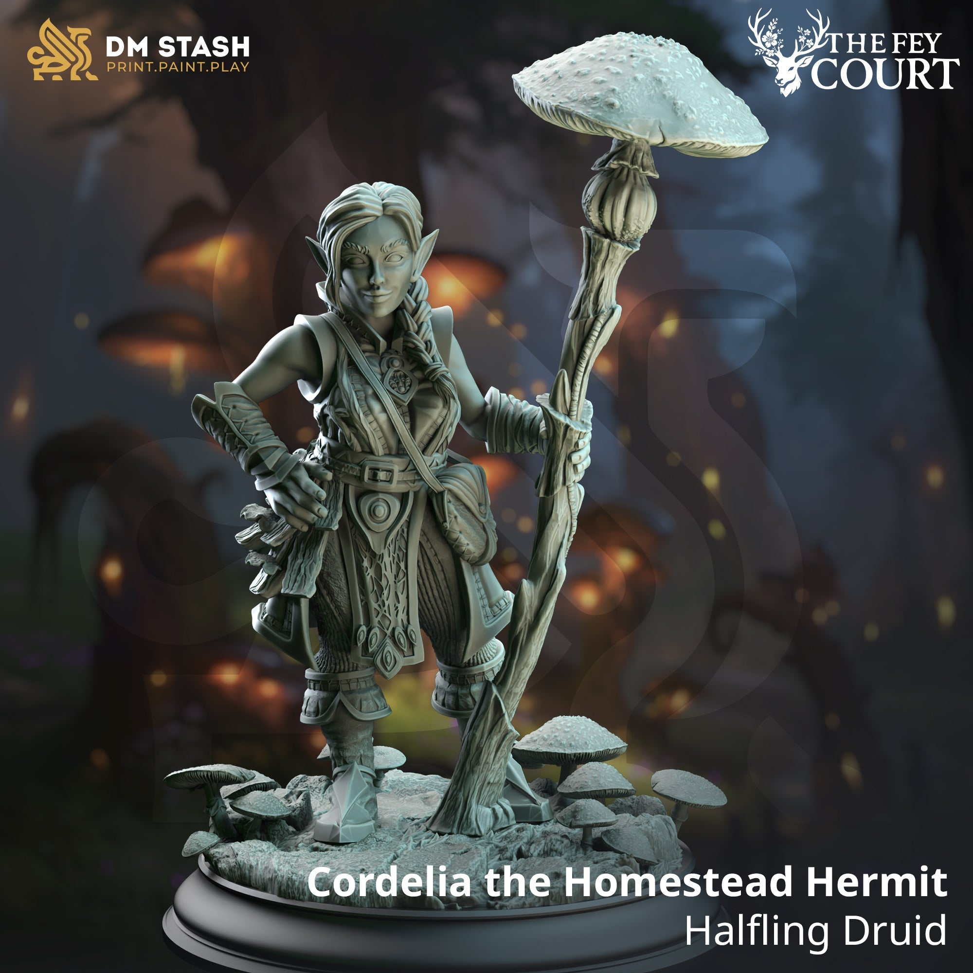 Cordelia the Homestead Hermit (Female Halfling Druid)