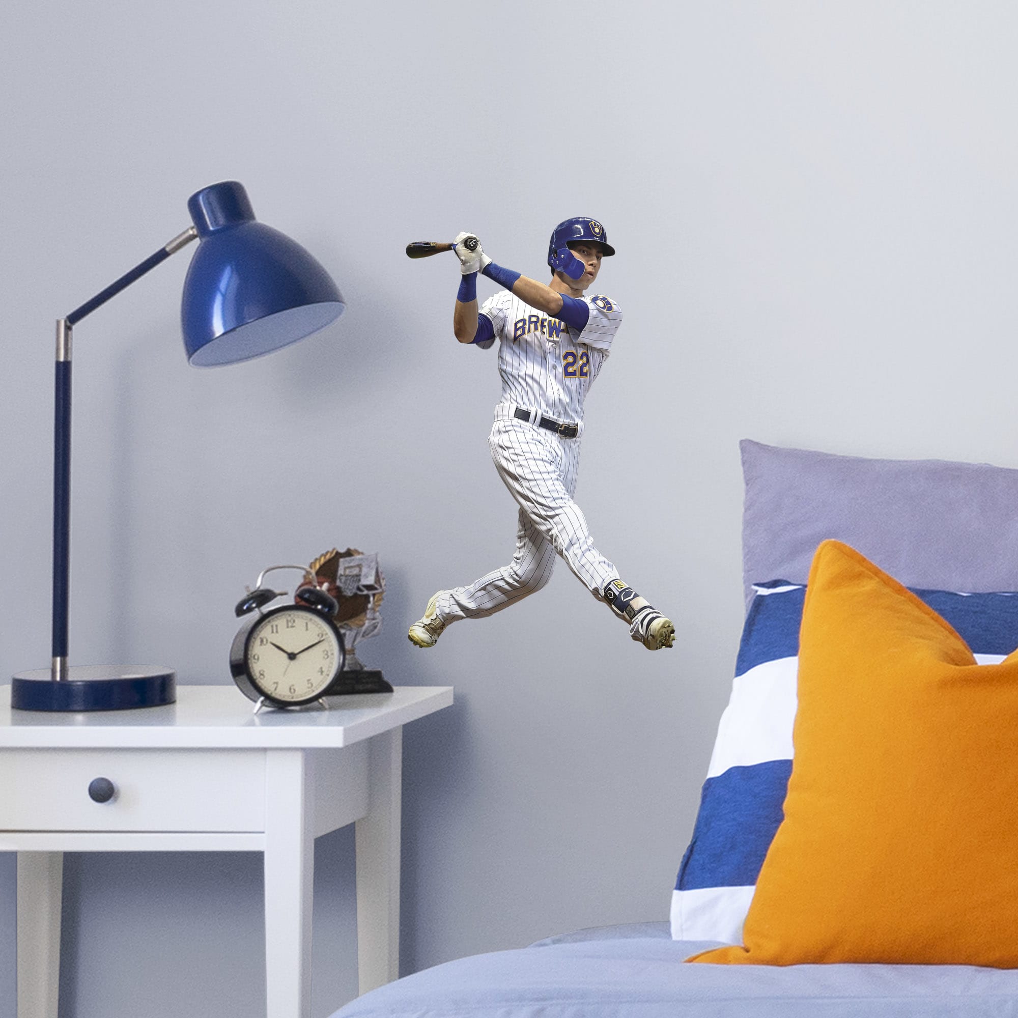 Christian Yelich - RealBig Collection - Official MLB - Milwaukee Brewers - Reusable Vinyl Wall Decals #1