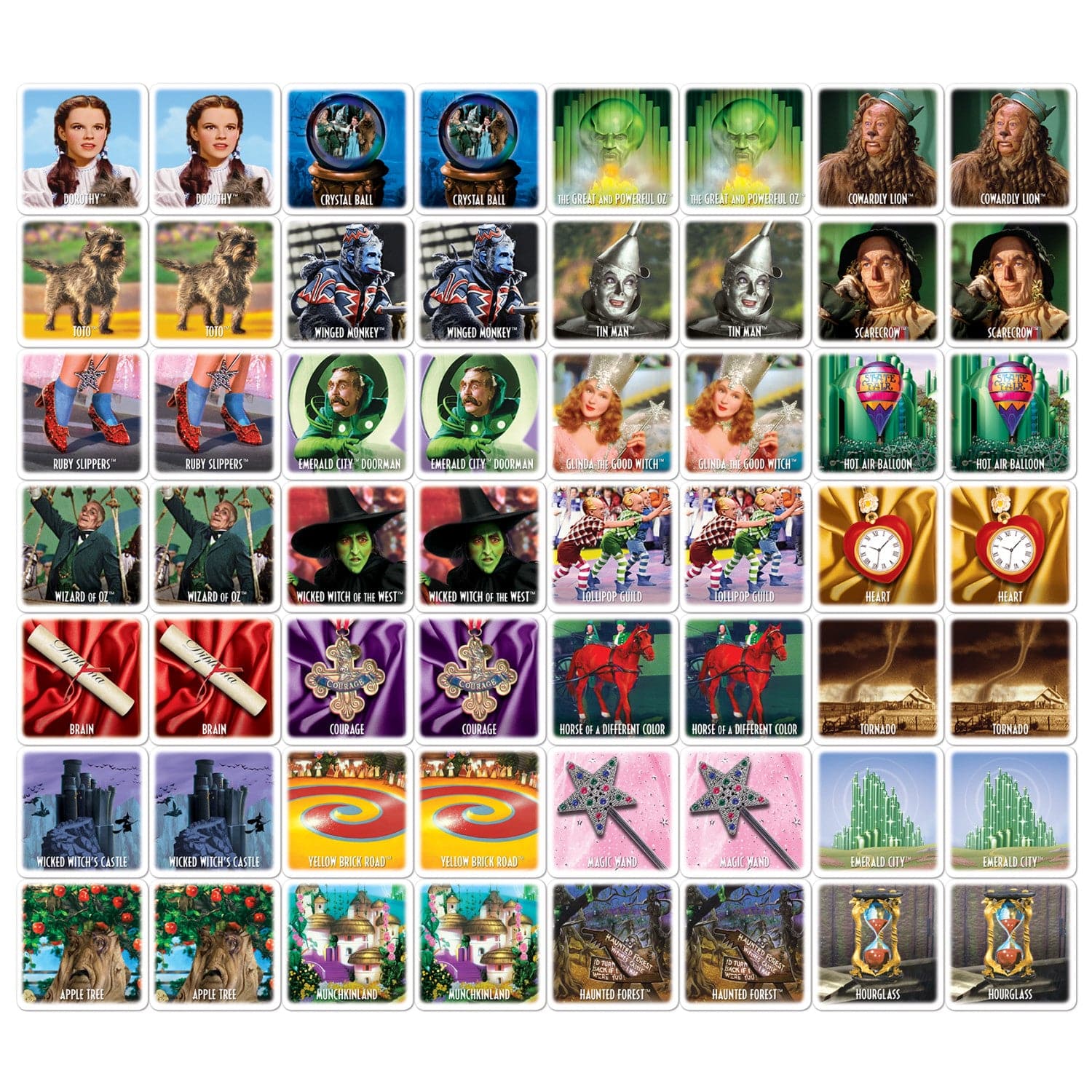 Wizard of Oz Matching Game