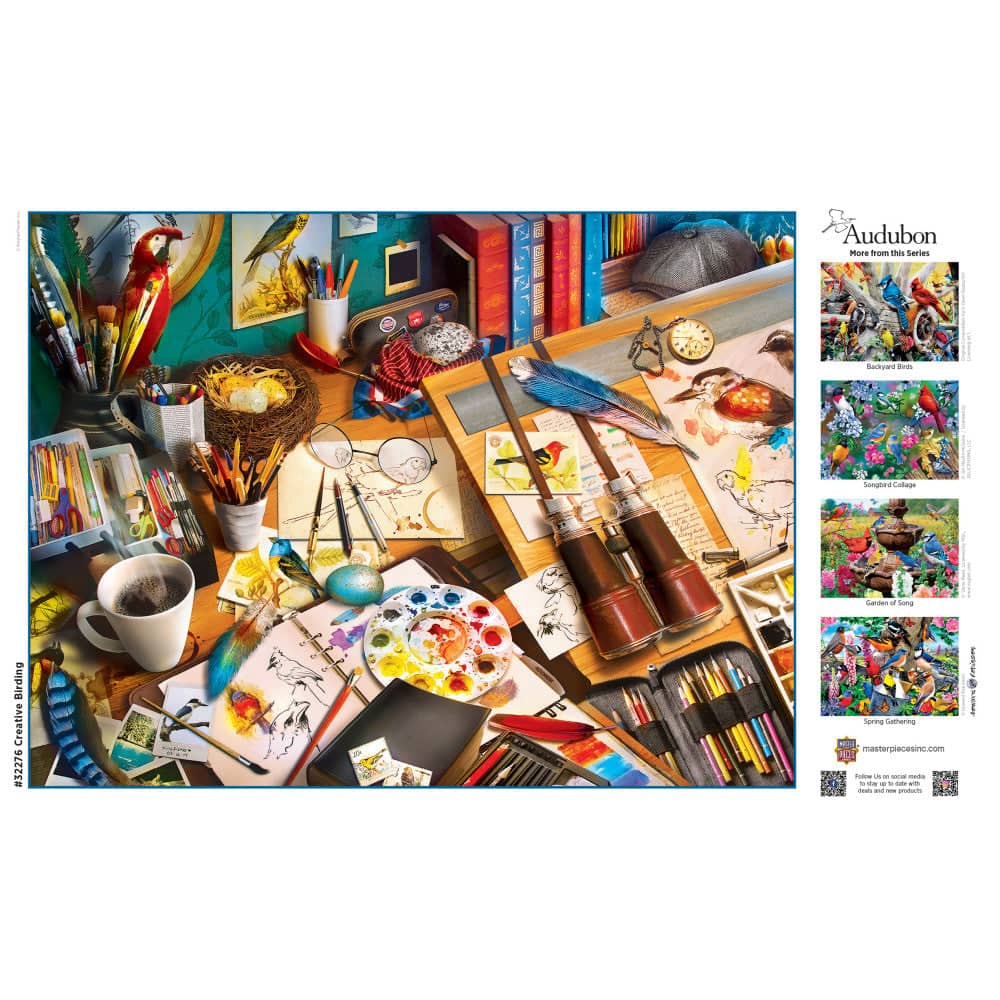 Audubon - Creative Birding 300 Piece EZ Grip Jigsaw Puzzle