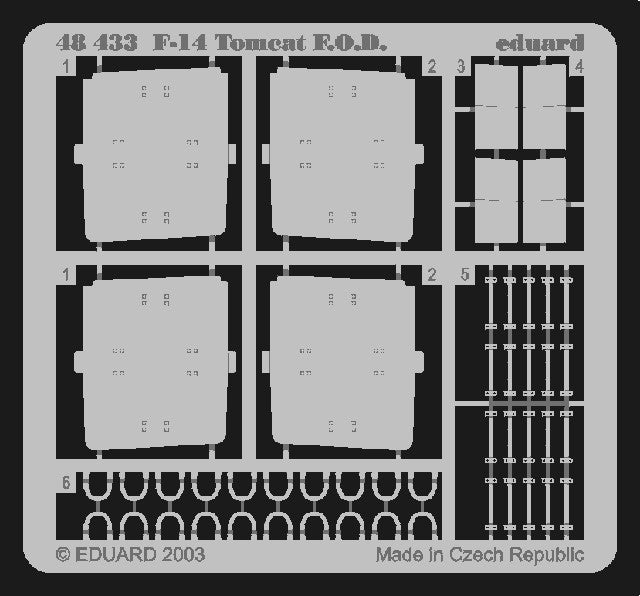 Eduard 48433 1/48 Aircraft- F14 F.O.D. for HSG