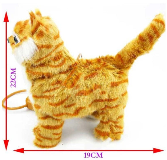 Electronic Plush Cat Toy – Interactive Remote-Control Pet