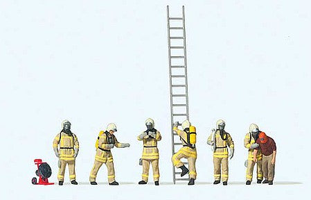 Preiser 10774 HO Scale Modern Firefighters with Breathing Apparatus