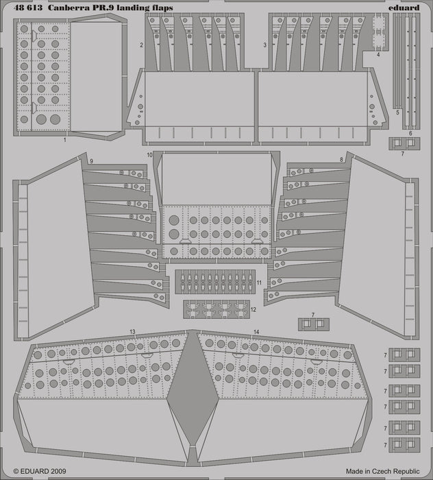 Eduard 48613 1/48 Aircraft- Canberra PR9 Landing Flaps for ARX