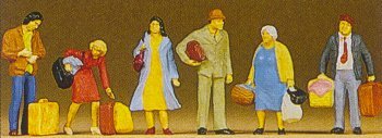 Preiser 10114 HO Scale Passengers -- Waiting