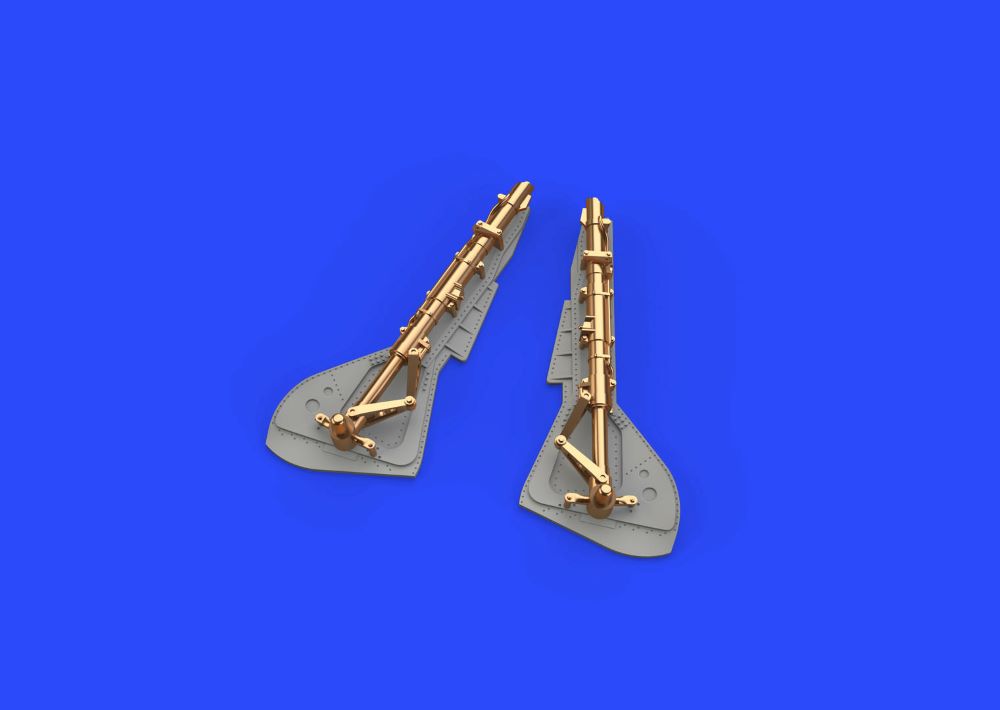Eduard 648942 1/48 Aircraft- Fw190A7 Undercarriage Legs for EDU (Bronze & Resin)