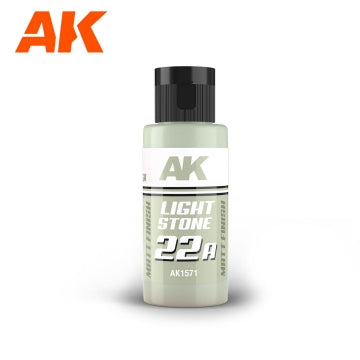 AK Interactive 1571 Dual Exo Scenery: 22A Light Stone Acrylic Paint 60ml Bottle