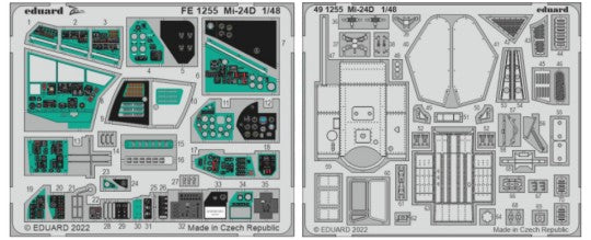Eduard 491255 1/48 Aircraft- Mi24D for TSM (Painted)