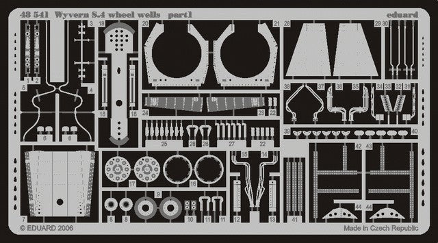 Eduard 48541 1/48 Aircraft- Wyvern S4 Wheel Wells for TSM