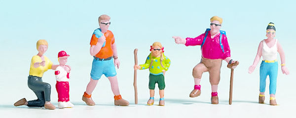 Noch 36870 N Scale Hikers -- pkg(6)