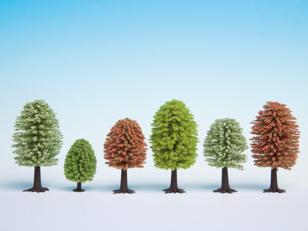 Noch 26806 All Scale Spring Deciduous Trees -- 2 - 3-9/16" 5-9cm Tall pkg(25)