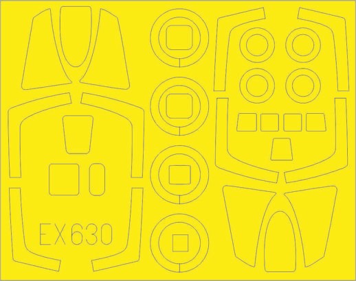 Eduard EX630 1/48 Mask Aircraft- RF101C/G/H TFace for KTY