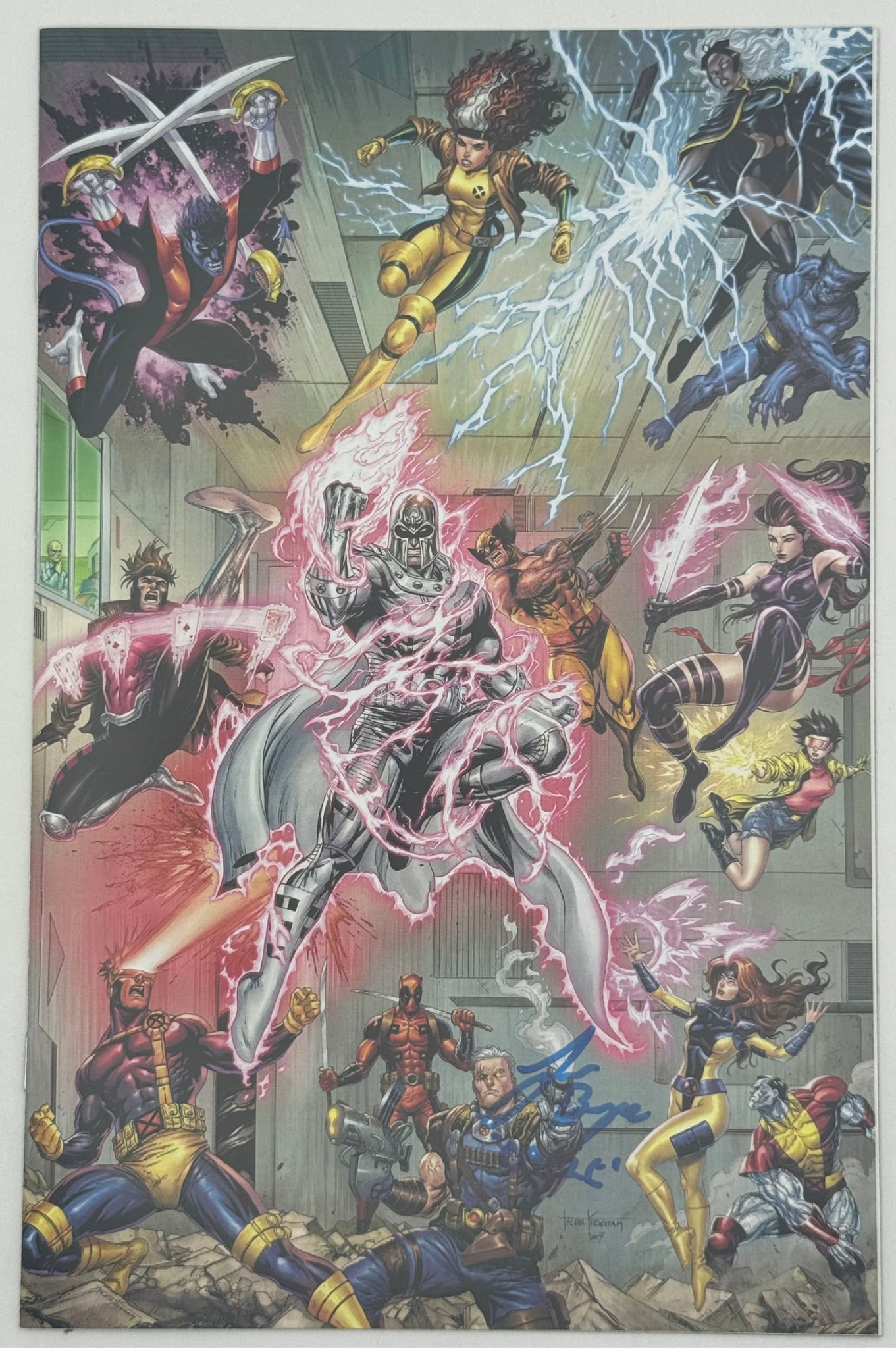 [Signed by Lawerence Bayne] X-Men #12 Unknown Comic Tyler Kirkham Connecting Cover Exclusive ECCC CONVENTION Virgin Var [IN STOCK]