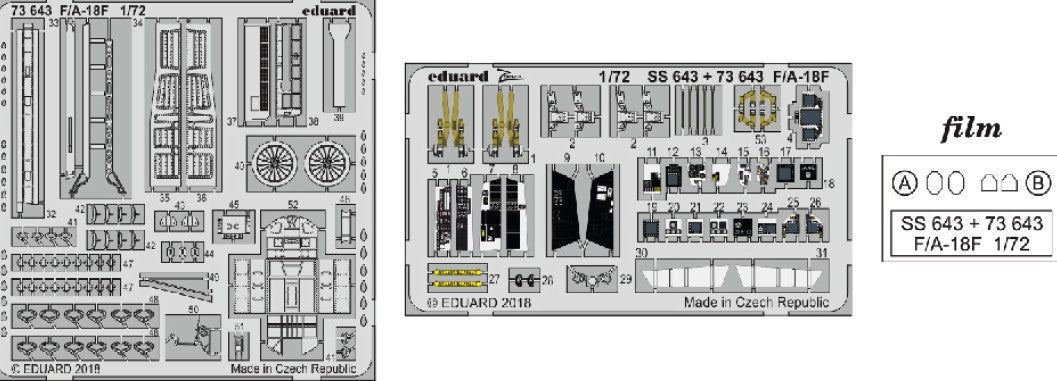 Eduard 73643 1/72 Aircraft- F/A18F for ACY (Painted)