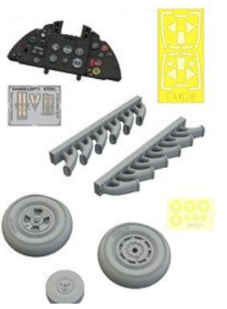 Eduard 644039 1/48 Aircraft- Tempest Mk V LooK w/Late Wheels, Exhaust Stacks for