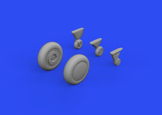 Eduard 648767 1/48 Aircraft- F4F3 Wheels Early for EDU (Mask & Resin)