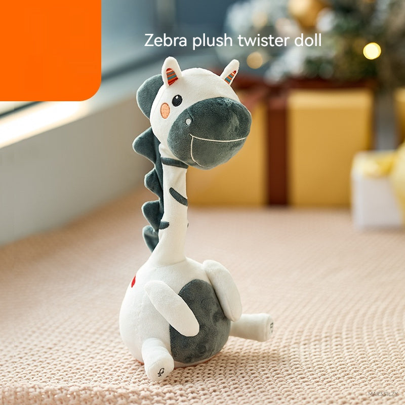 Interactive Plush Animal – Educational Puzzle Toy with Recording and Speaking Features