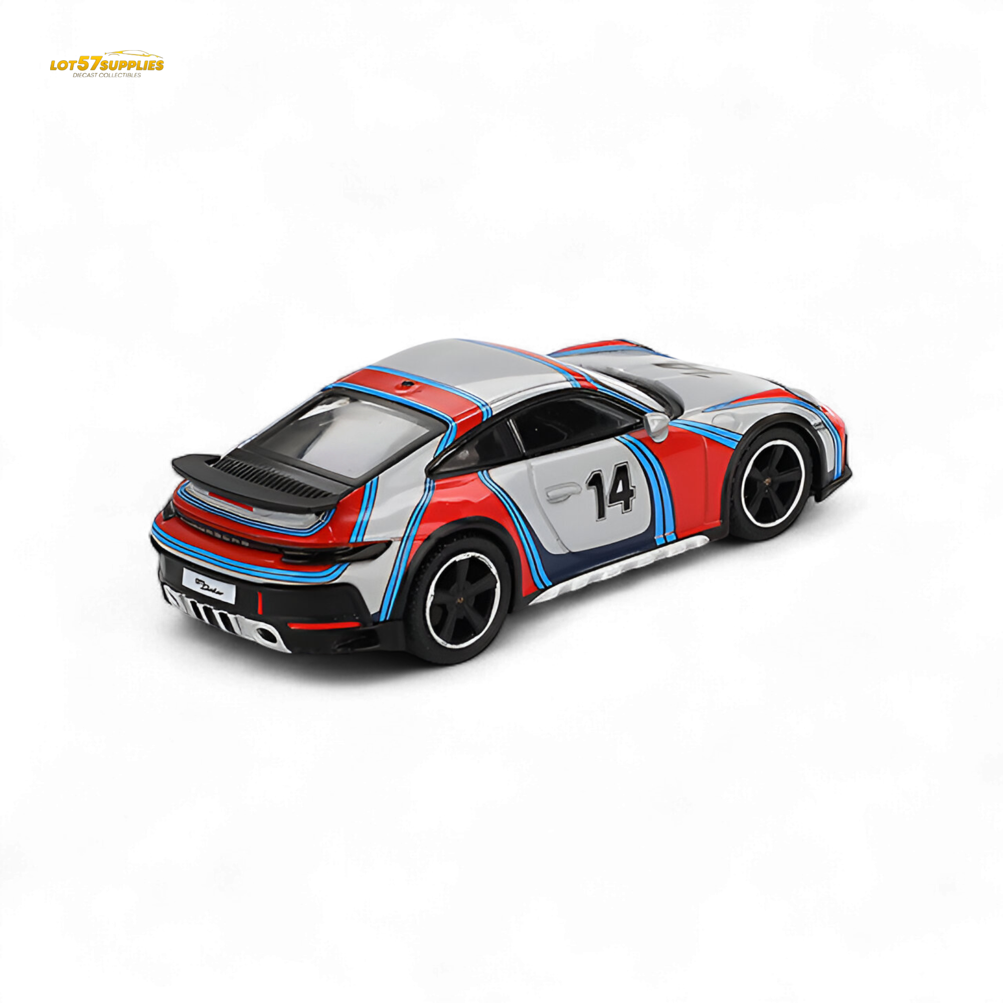 Mini-GT Porsche 911 Dakar “Rally 1974” Ice Grey Metallic 1:64 MGT00964