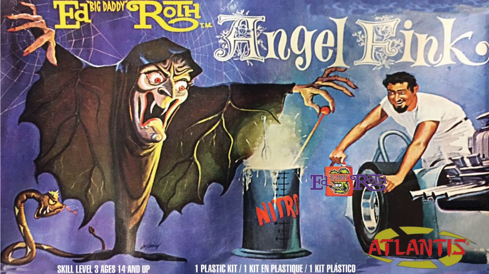 Atlantis Models 1307 Ed Big Daddy Roth Angel Fink Figure 6.25" Tall (formerly Re