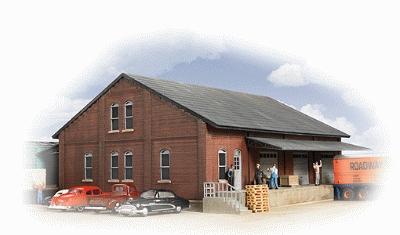 Walthers Cornerstone 933-2954 HO Scale Brick Freight House -- Kit