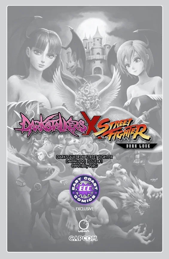 Darkstalkers x Street Fighter Dark Love #1 - ECC Exclusive NRG Virgin Variant