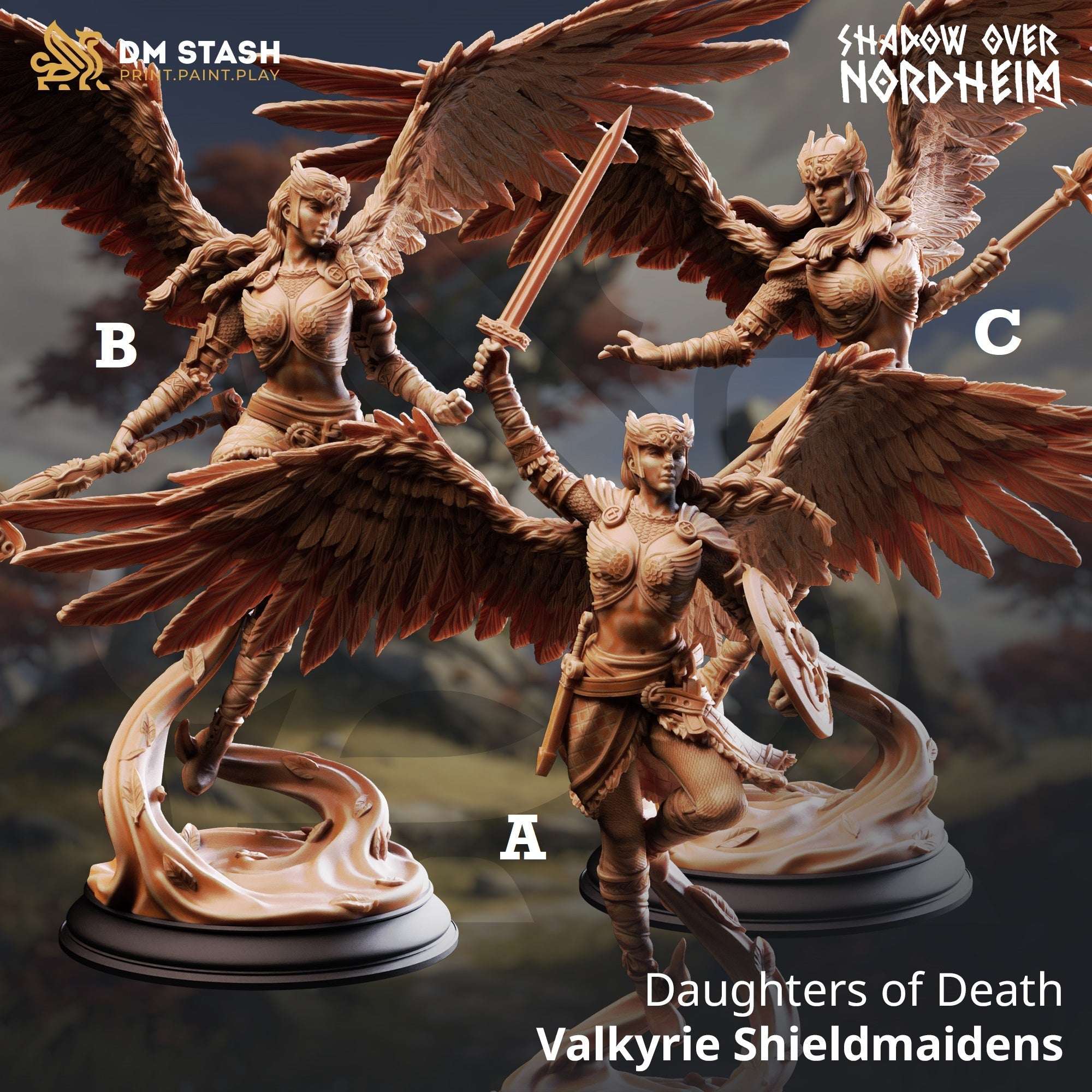 Daughters of Death, Valkyrie Shieldmaidens (Female Angel Warriors)