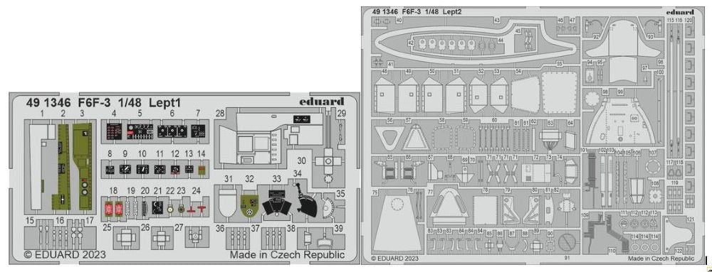 Eduard 491346 1/48 Aircraft- F6F3 for EDU (Painted)