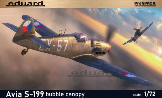 Eduard 70151 1/72 WWII Avia S199 German Fighter w/Bubble Canopy (Prof-Pack Plast