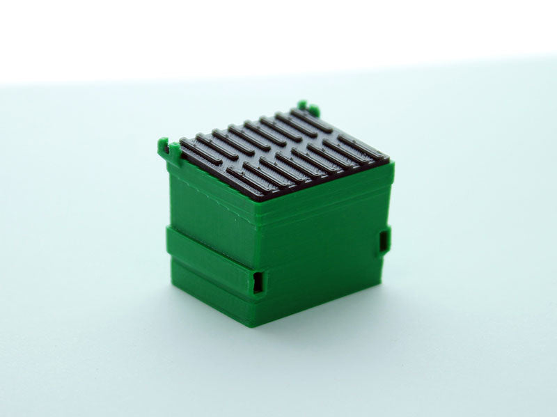 3D To Scale 64-230-GR 1/64 Scale Trash Dumpster - Green