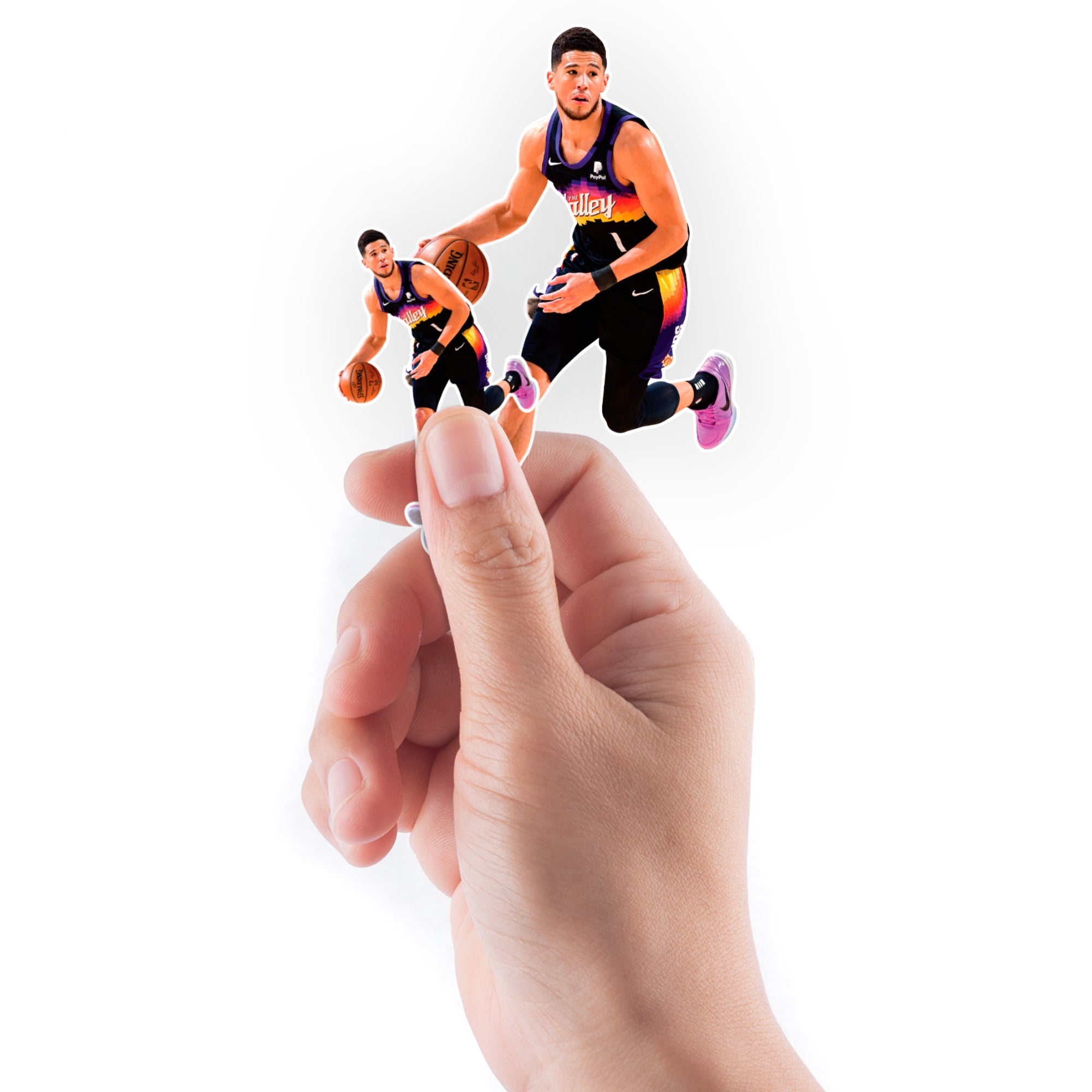 Devin Booker - 5 Minis (Mixed Sizes) - Official NBA - Phoenix Suns - Reusable Vinyl Decals