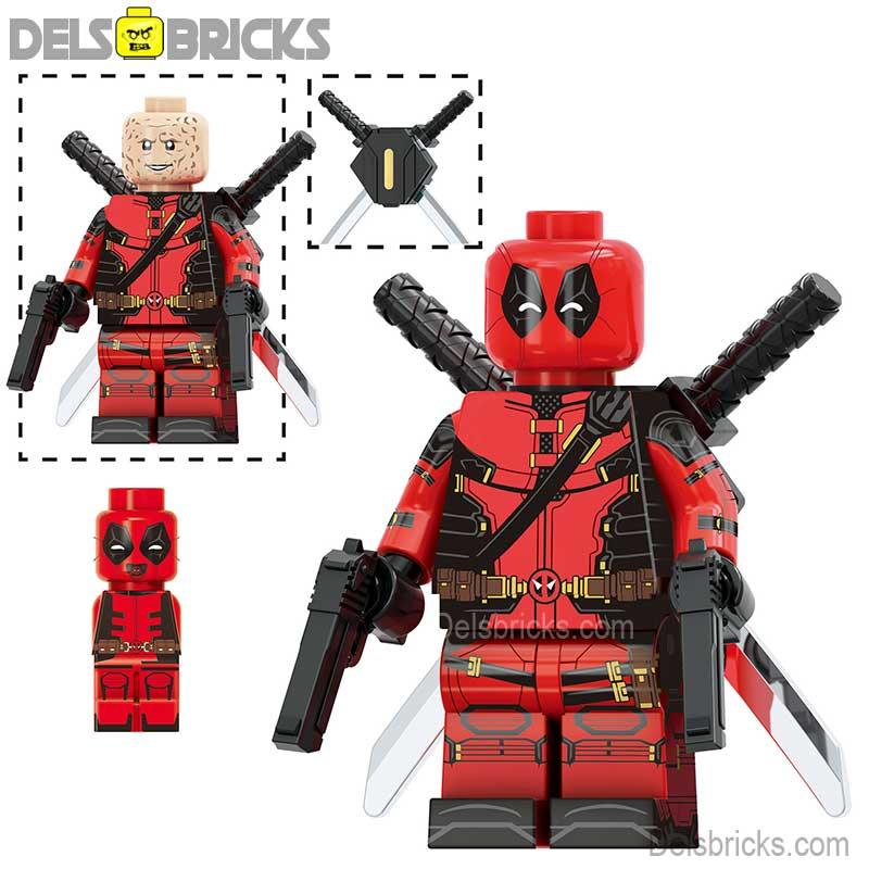 Deadpool from Deadpool & Wolverine Movie Marvel MCU Lego Minifigures Custom Toys 6