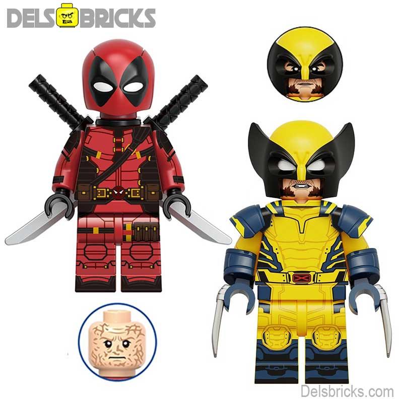 Deadpool  & Wolverine Movie SET OF 2 MCU X-Men Lego Minifigures Custom Toys 3