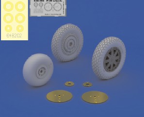 Eduard 648202 1/48 Aircraft- P39 Wheels Early for EDU (Photo-Etch & Resin)