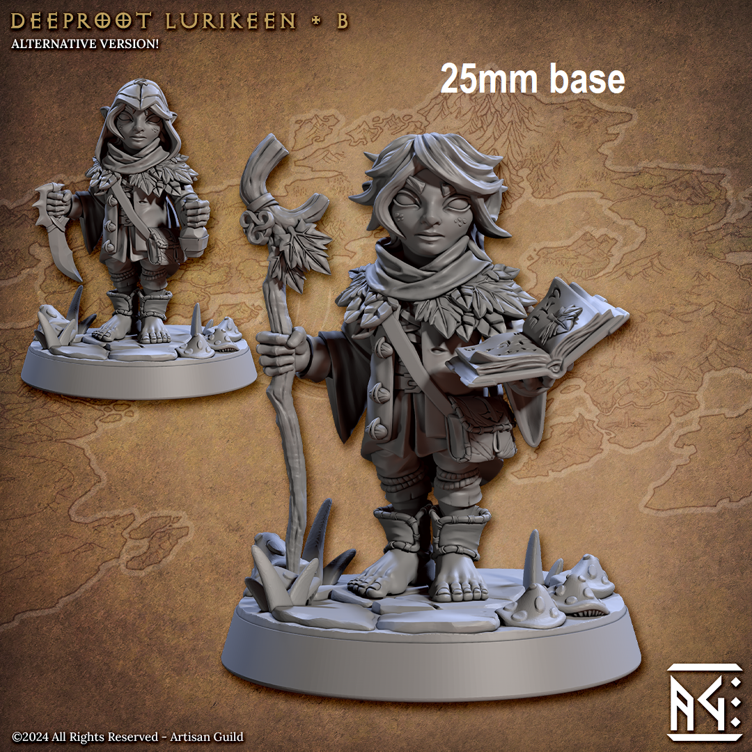 Deeproot Lurikeen Warrior (Base Sculpt B)