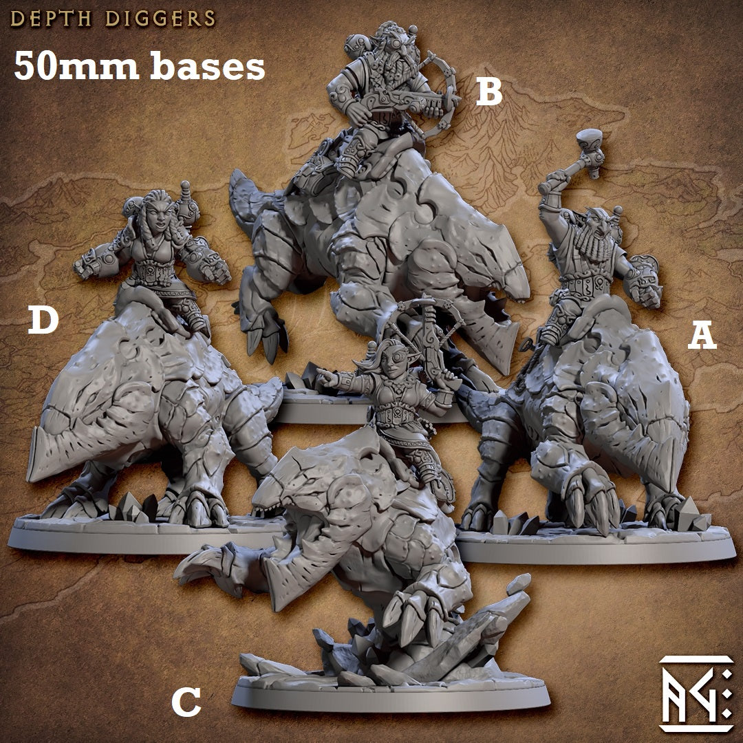 Depth Diggers with Riders (Gnome Cavalry Unit)