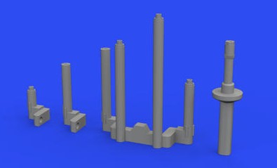 Eduard 648789 1/48 Aircraft- P38J Gun Barrels for TAM (Resin)