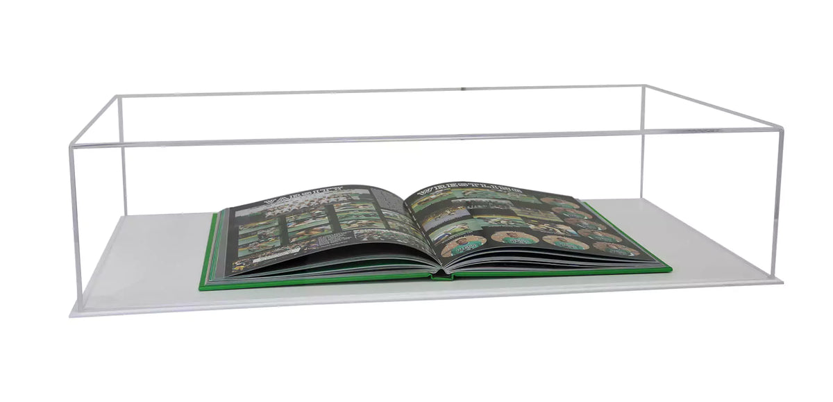 Versatile Acrylic Display Cases with Double Sheet Base with Clear Case