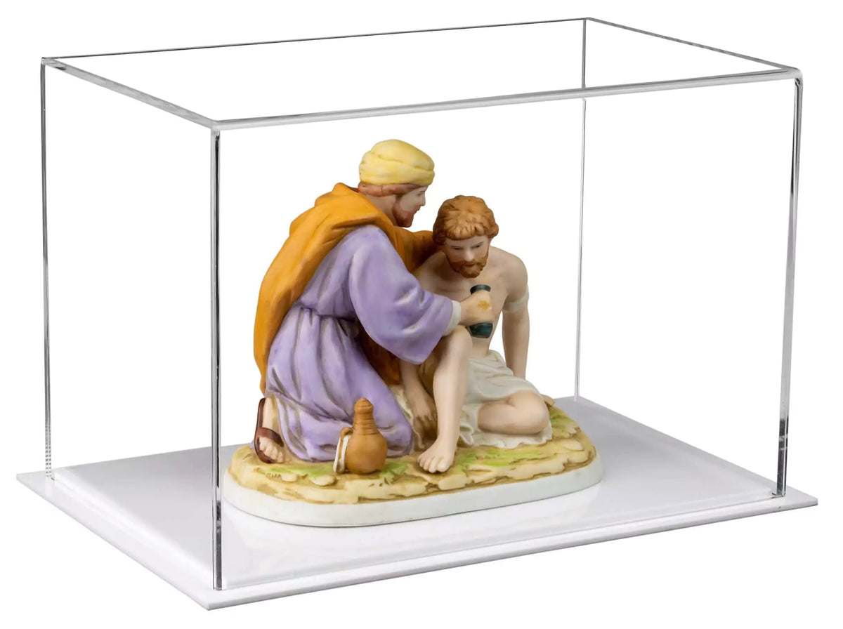 Versatile Acrylic Display Cases with Double Sheet Base with Clear Case