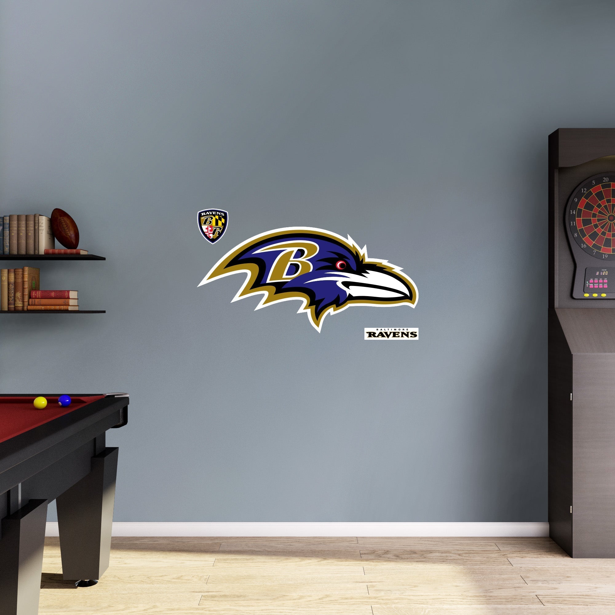 Baltimore Ravens - RealBig Logo Collection - Official NFL - Reusable Vinyl Wall Decals