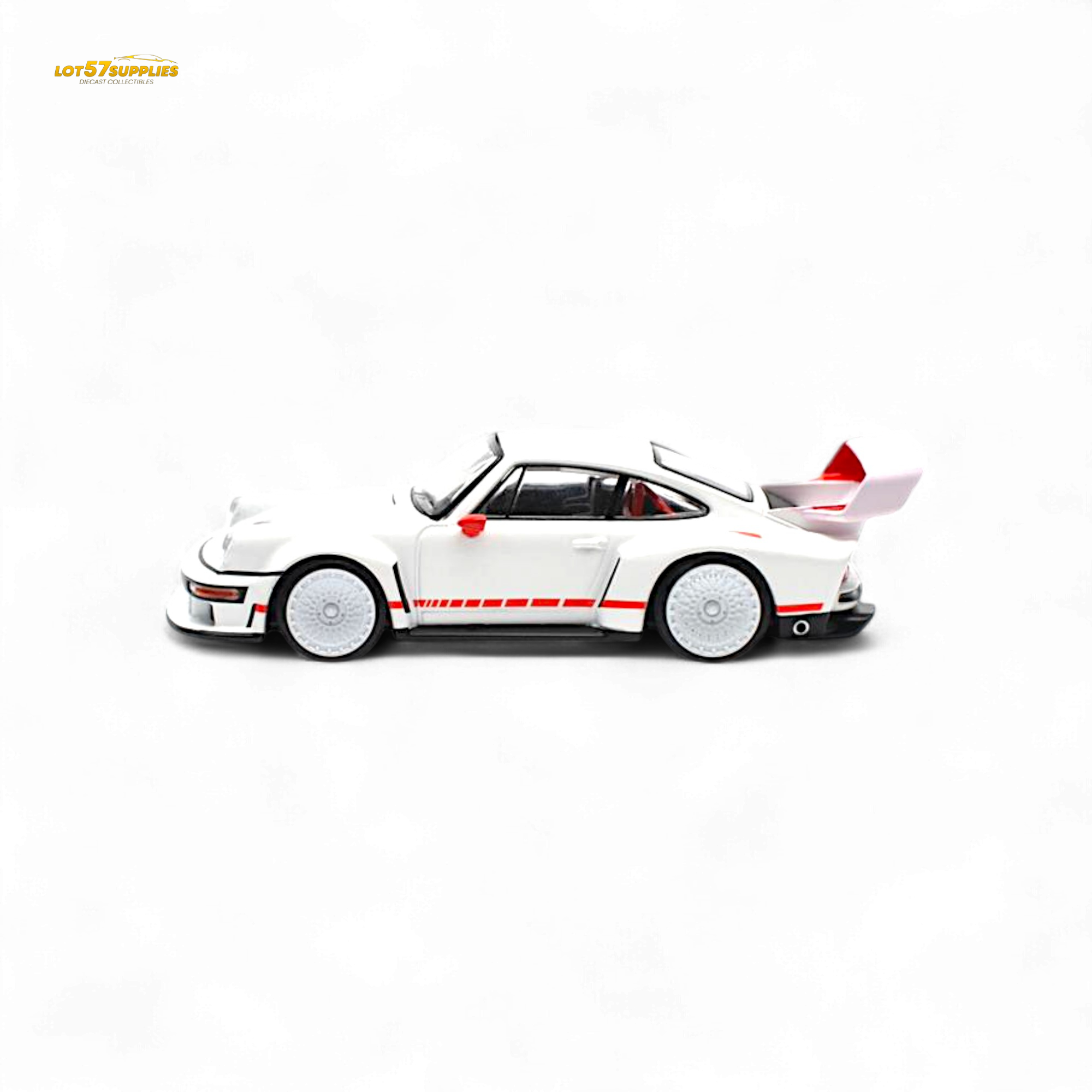 Pop Race Porsche Singer DLS Turbo White 1:64