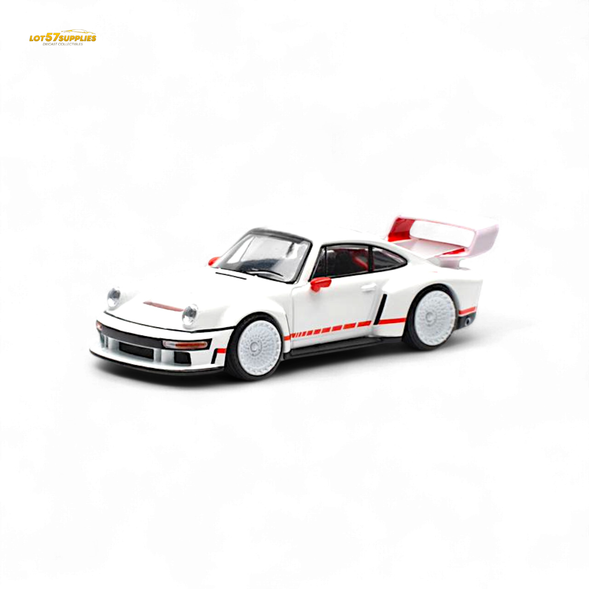Pop Race Porsche Singer DLS Turbo White 1:64